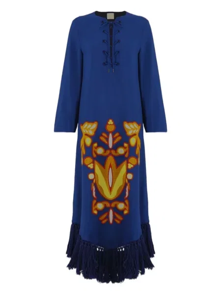 Maksi haljina Paula plava