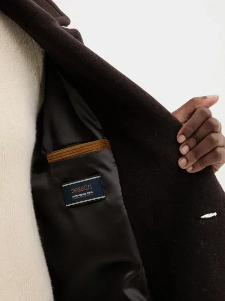 Пальто з додаванням вовни Sessun коричневий