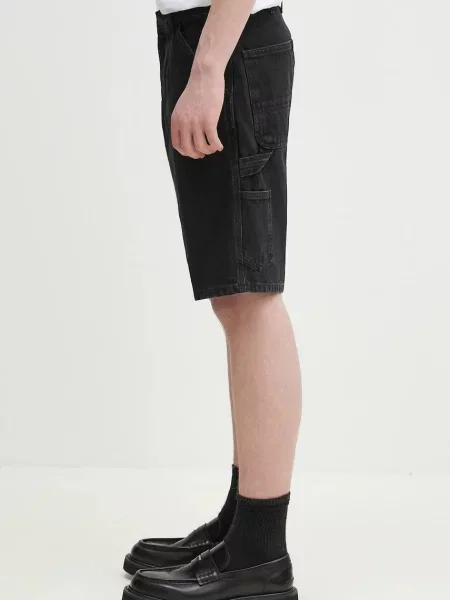 Короткие джинсовые шорты Carhartt Wip черные
