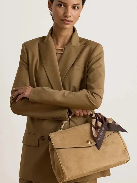 Lauren Ralph Lauren сумка-шопер замшева