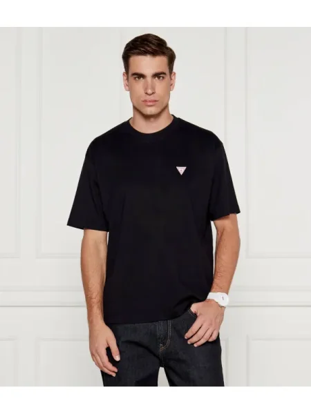 Guess Jeans Póló Regular Fit fekete
