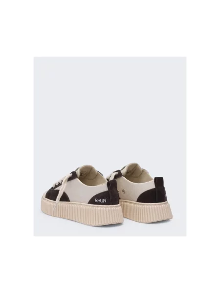 Sneakersy Rhun skórzane beżowe