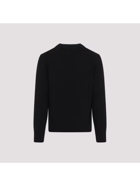 Sweter Burberry wełniany czarny