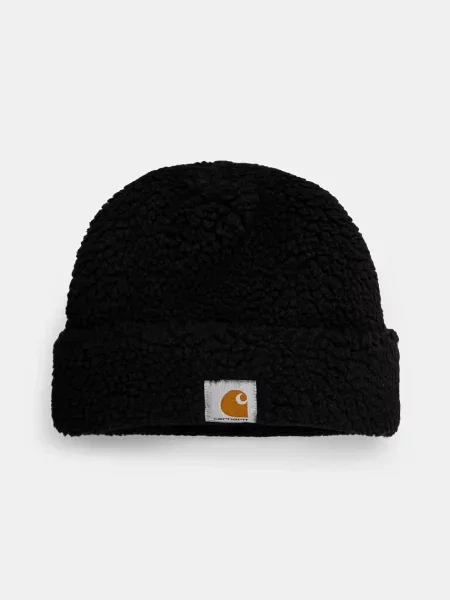 Carhartt WIP căciulă Prentis Beanie din tricot gros negru