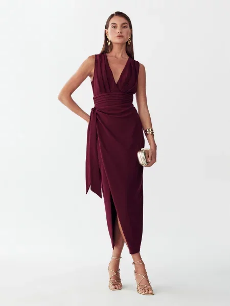BWLDR Rochie bordeaux roșu