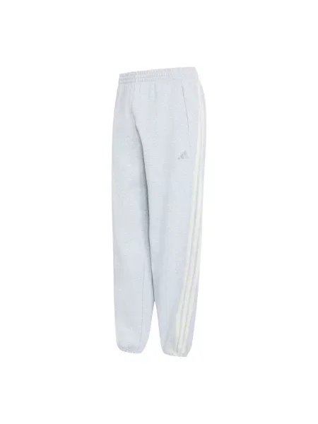 ADIDAS SPORTSWEAR Pantaloni sport Kit Loose Cuffed gri amestecat / argintiu / lână alb