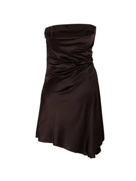 Rochie mini Staud drapată maro