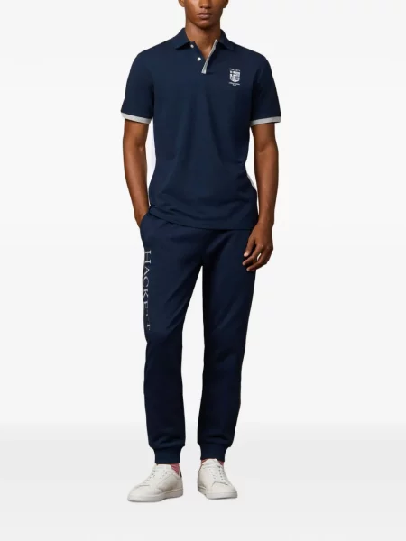 Scurt tricou polo Hackett London albastru