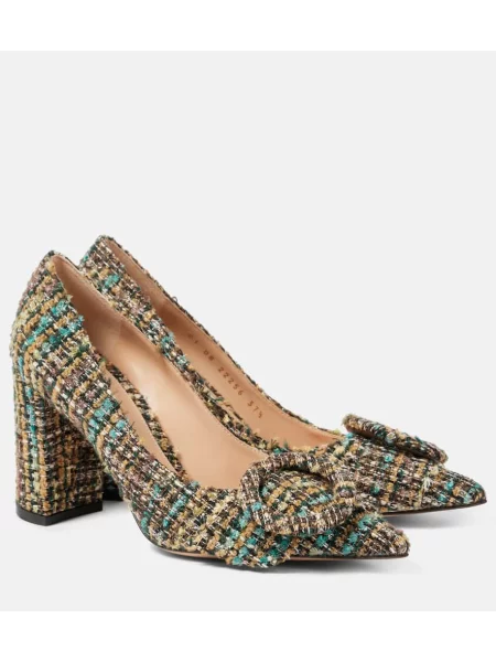 Pantofi cu toc Gianvito Rossi din tweed
