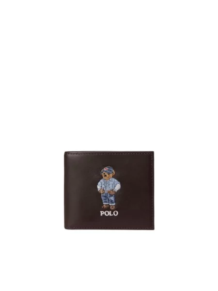 Portfel Polo Ralph Lauren skórzany brązowy