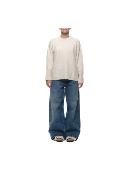 Dzianinowy sweter Amish biały