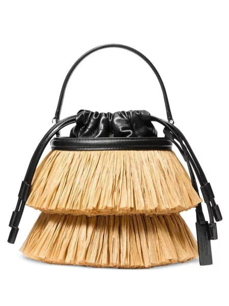 Curea Michael Kors Collection cu paiete de costum plisată negru