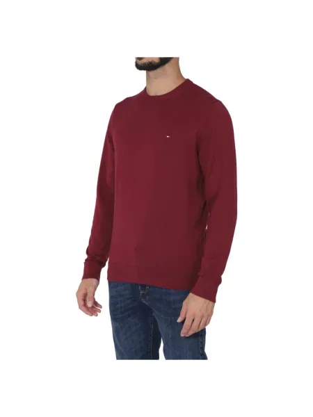 Dzianinowy sweter Tommy Hilfiger czerwony