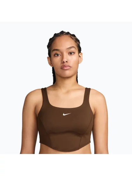 Дамски спортен сутиен Nike One cacao wow кафяво