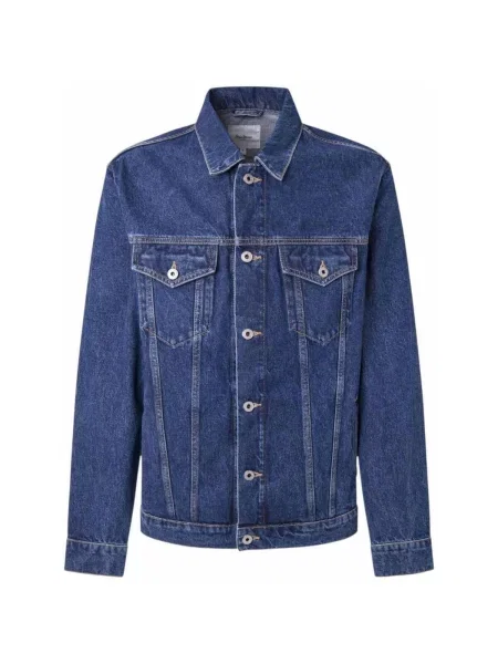 Geacă de blugi Pepe Jeans albastru