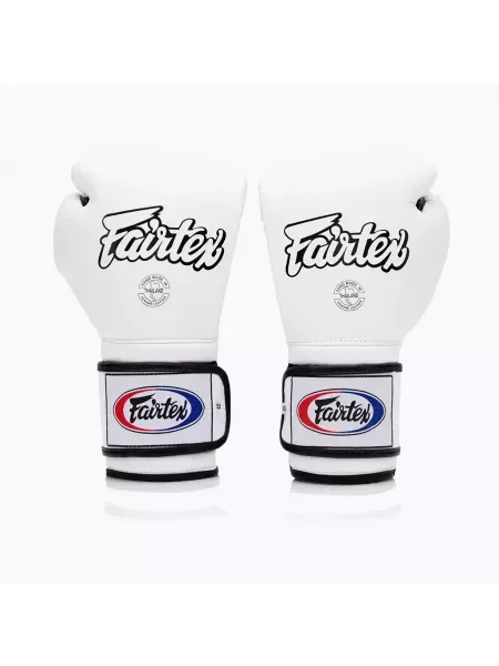 Rękawice bokserskie Fairtex Heavy Hitter's Mexican Style white/blue białe