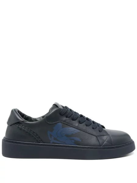 Sneakerși Etro din piele albastru