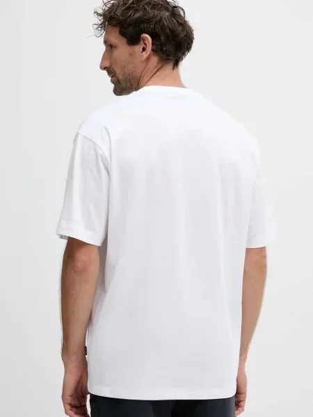 BOSS Orange t-shirt z nadrukiem biały
