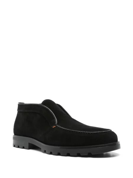 Botine Santoni din piele de căprioară negru