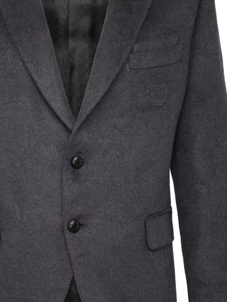 Sacou Billionaire cu broderie gri