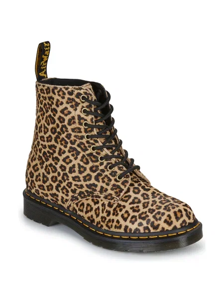 Pantofi Dr. Martens cu model leopard negru