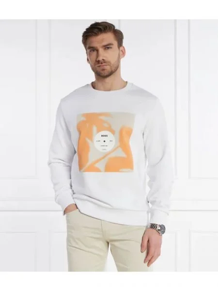 BOSS BLACK Hanorac Soleri 88 | Relaxed fit alb