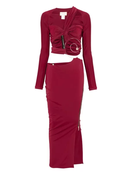 Maksi sukienka maxi Mitiliane Couture garniturowa czerwona