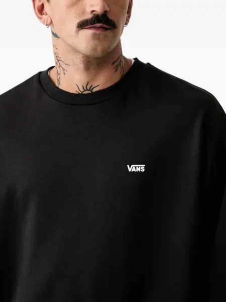 Pulover Vans cu imagine cu decolteu rotund negru