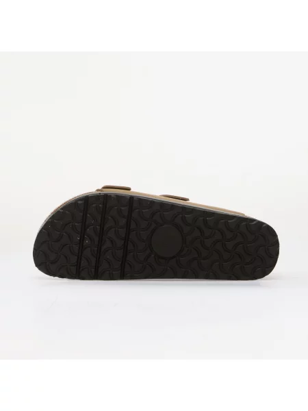 Pantofi Birkenstock cu platformă din piele bej