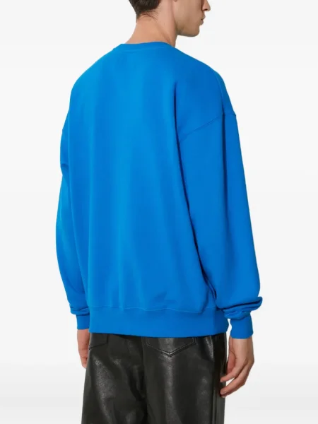 Hanorac crewneck Awake Ny cu broderie albastru