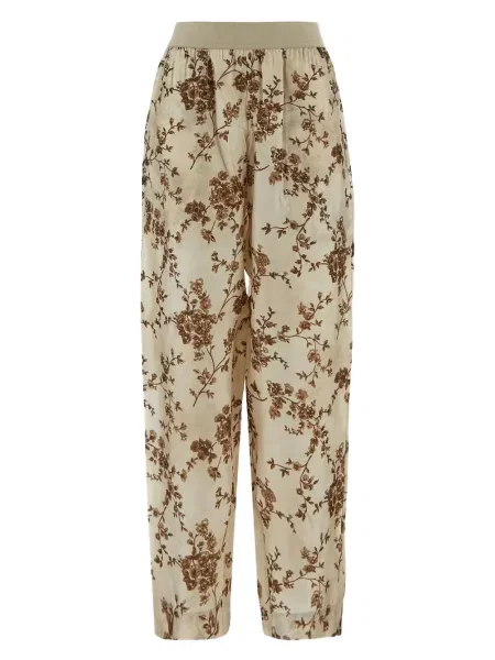 Pantaloni Uma Wang cu model floral cu imagine