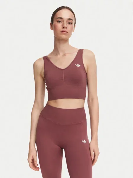 Adidas Sportski grudnjak Essentials Seamless Bralette ružičasta