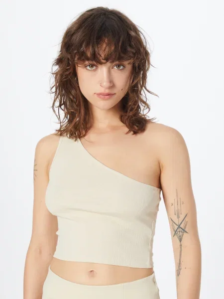 Cropp top Urban Classics asimetric bej
