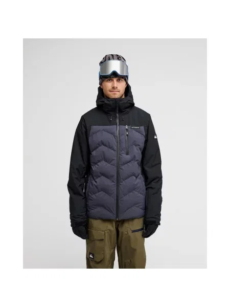 Kurtka z kapturem Quiksilver The Edge ciemnoniebieski S czarny