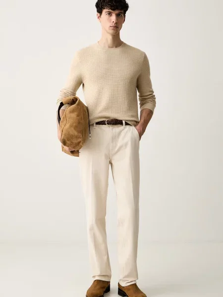 Trussardi pulover pentru bărbați cu bej