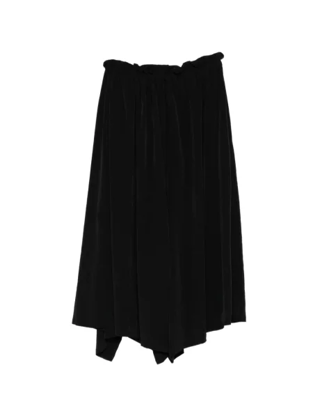 Fustă Y's asimetrică drapată negru