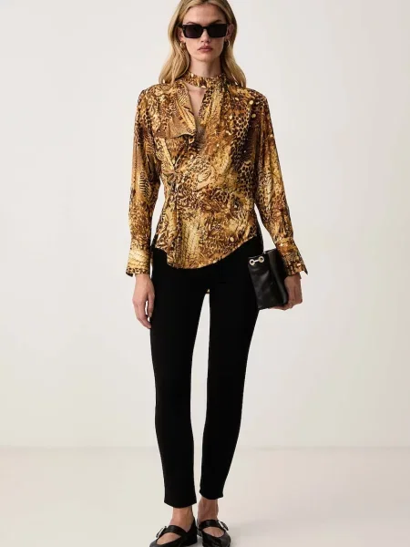 AllSaints блузка на запах ZELLIE