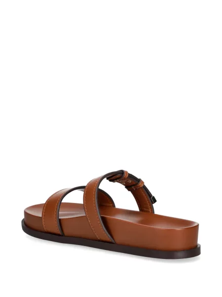 Papuci Armani Exchange din piele cu cataramă