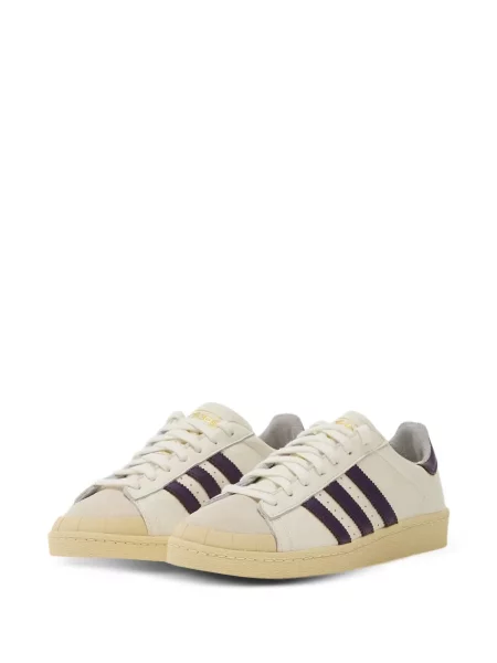 Lung tricou Adidas cu mâneci scurte cu decolteu în V maro