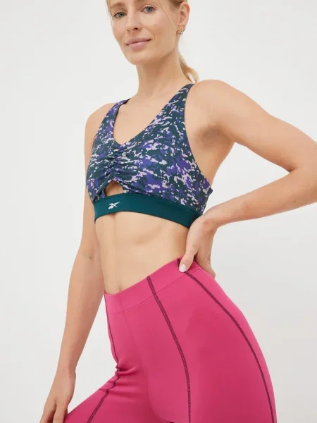 Sportovní podprsenka Reebok Modern Safari zelená