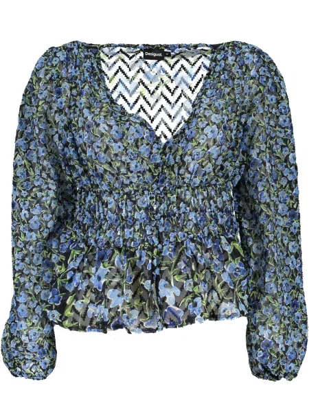 Wielobarwność sweter Desigual czarny