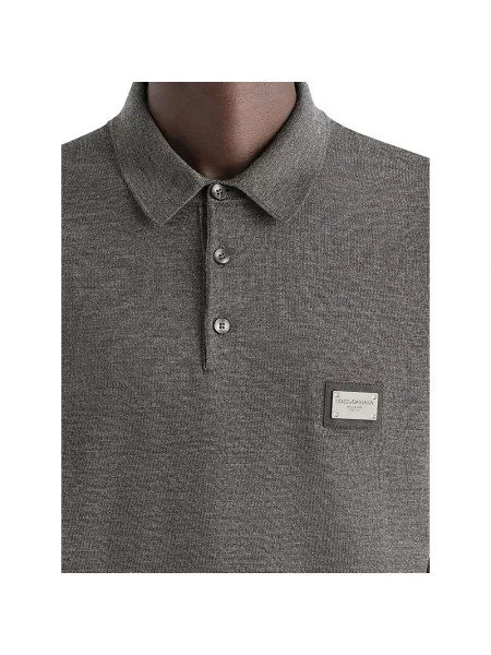 Koszulka polo Dolce And Gabbana szara