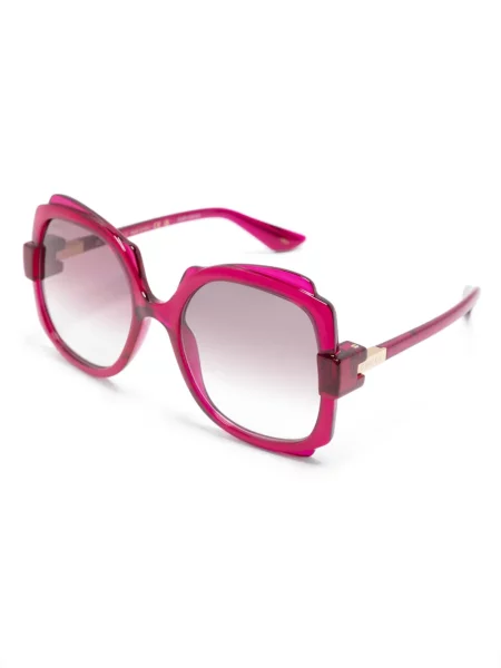 Spalvų gradiento rašto saulės akiniai Gucci Eyewear violetinė
