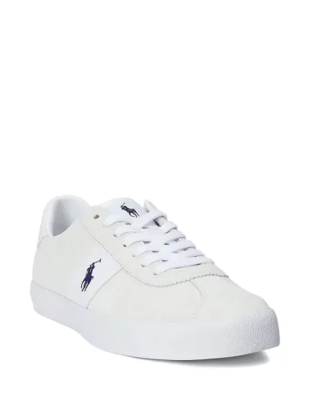 Ochelari de soare Polo Ralph Lauren din piele de căprioară cu imagine de costum albastru