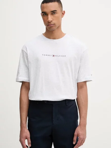 Tommy Hilfiger tričko pánske sivá