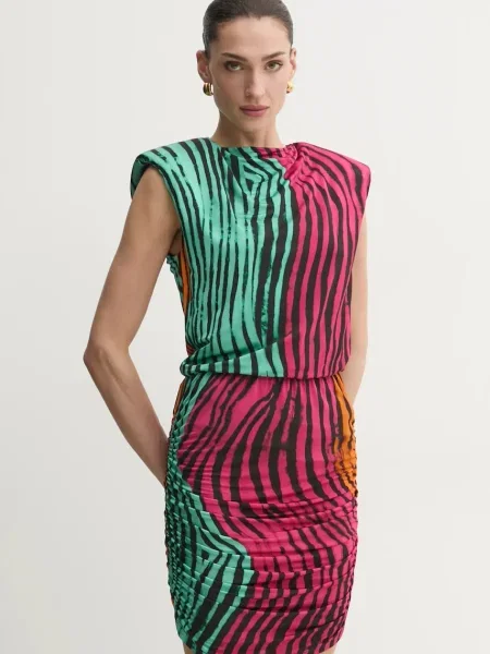 Just Cavalli rochie mini mulata negru