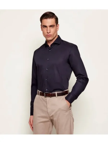BOSS BLACK Cămașă | easy iron negru