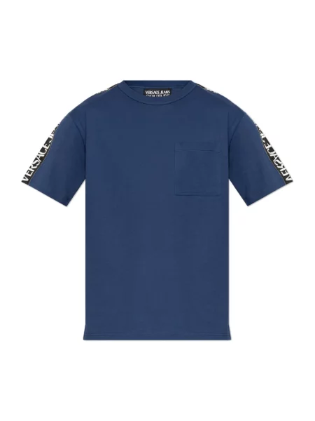 Koszulka Versace Jeans Couture niebieska