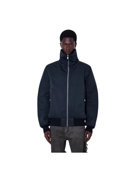 Kurtka skórzana Rick Owens niebieska
