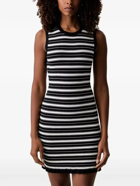 Rochie mini Morgan cu dungi albastru